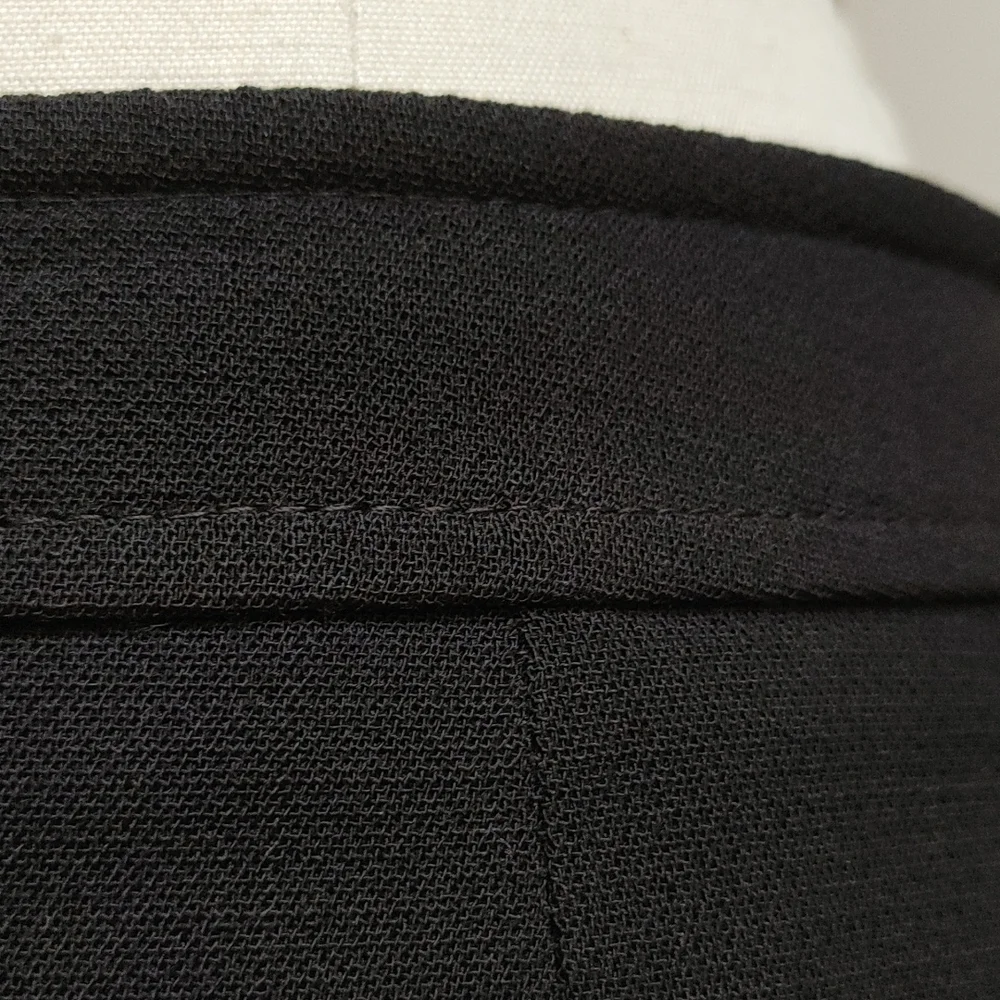 Short Black A-Line Skirt French Designer